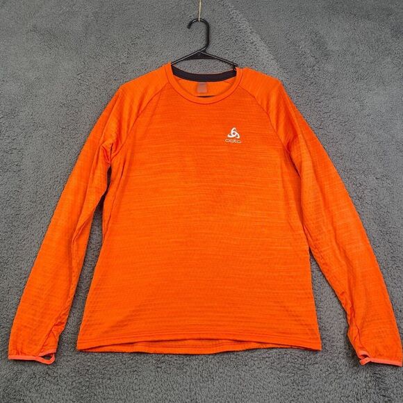 Odlo The Run Easy Warm mid layer Orange Size Large Style 313612 - Picture 1 of 10